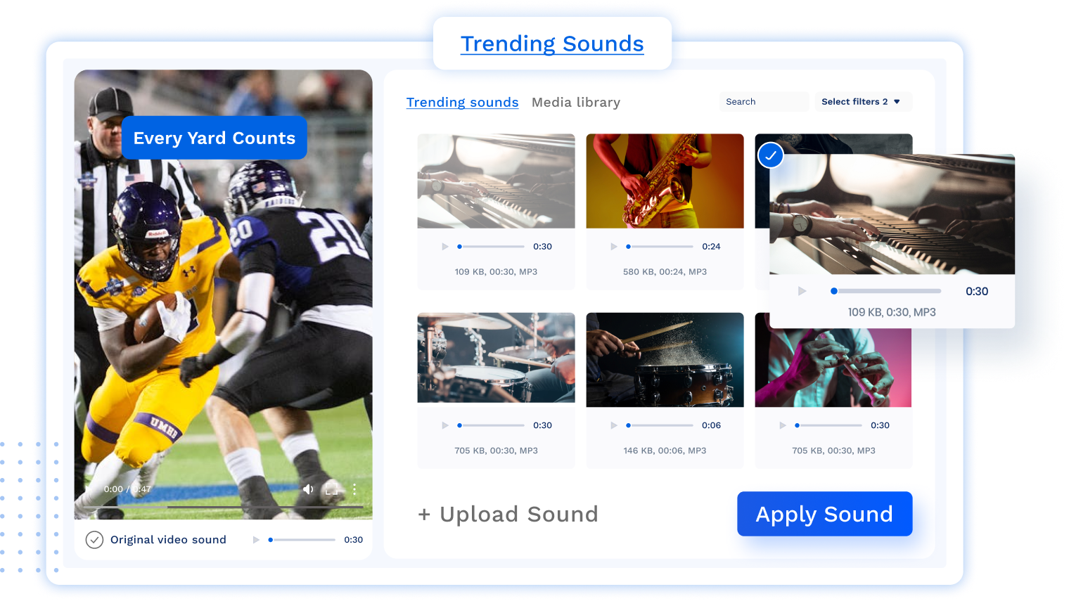Boost views by using trending audio on your TikTok videos