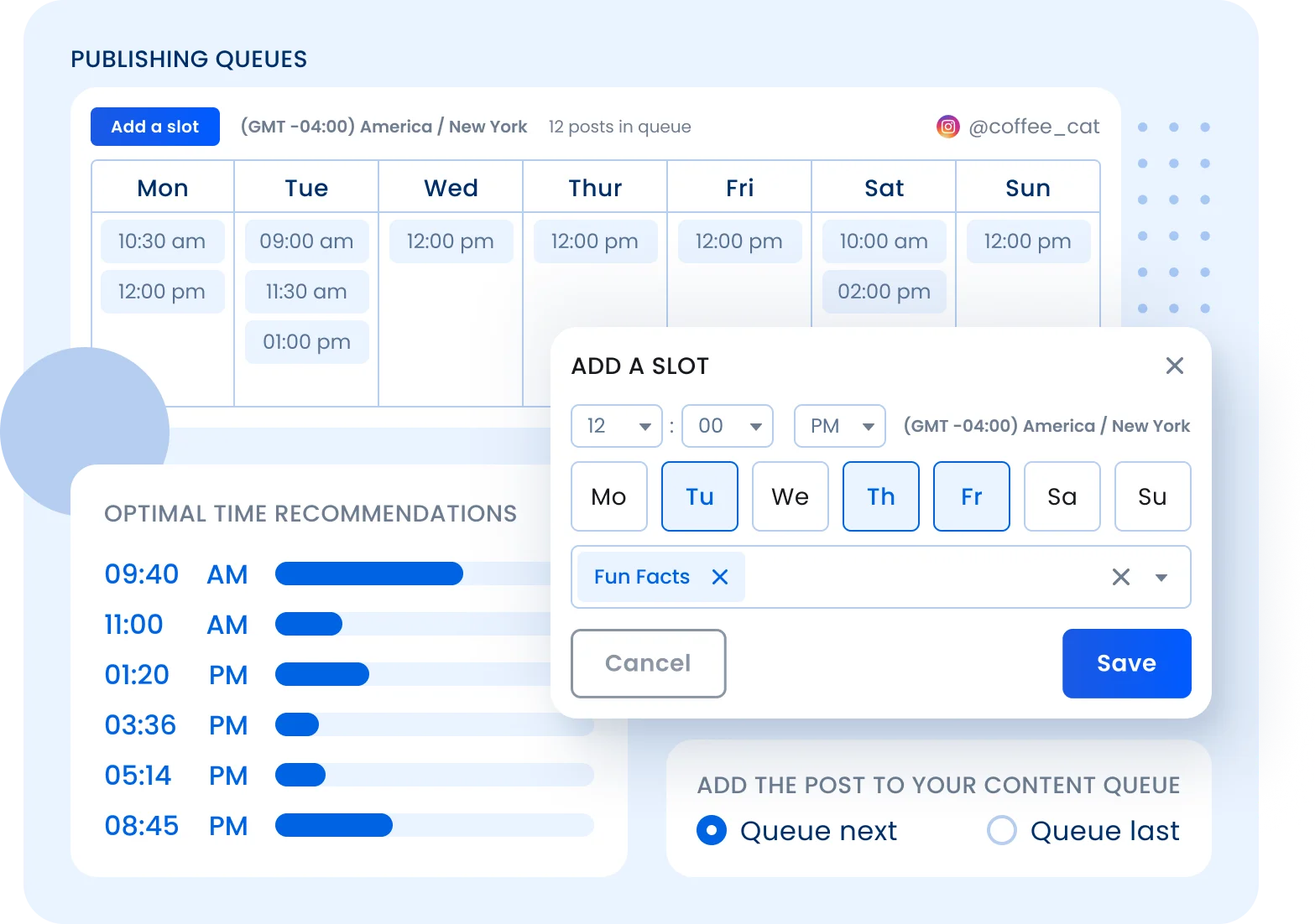 Plan out the best posting schedule